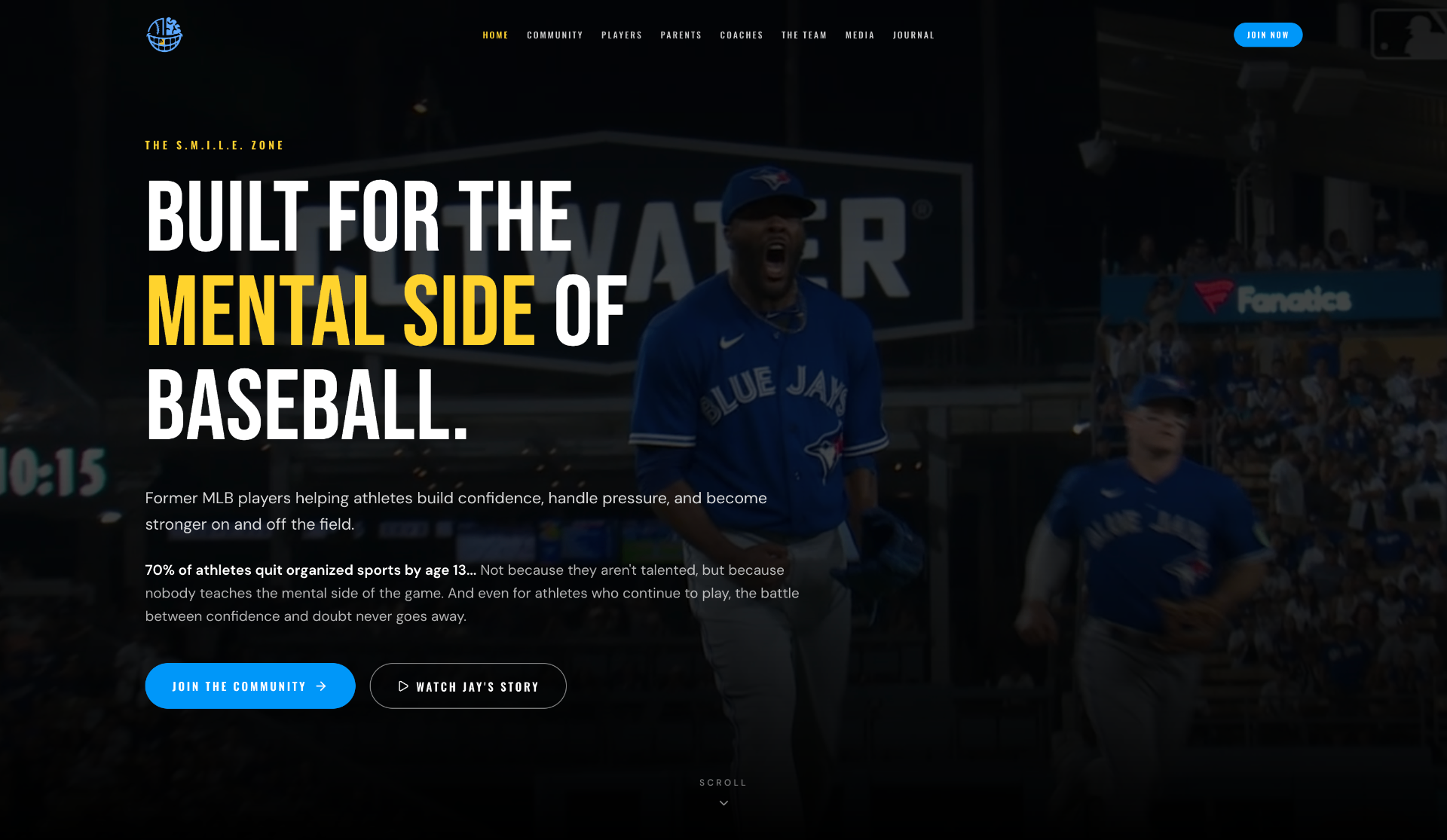 The S.M.I.L.E. Zone community website homepage