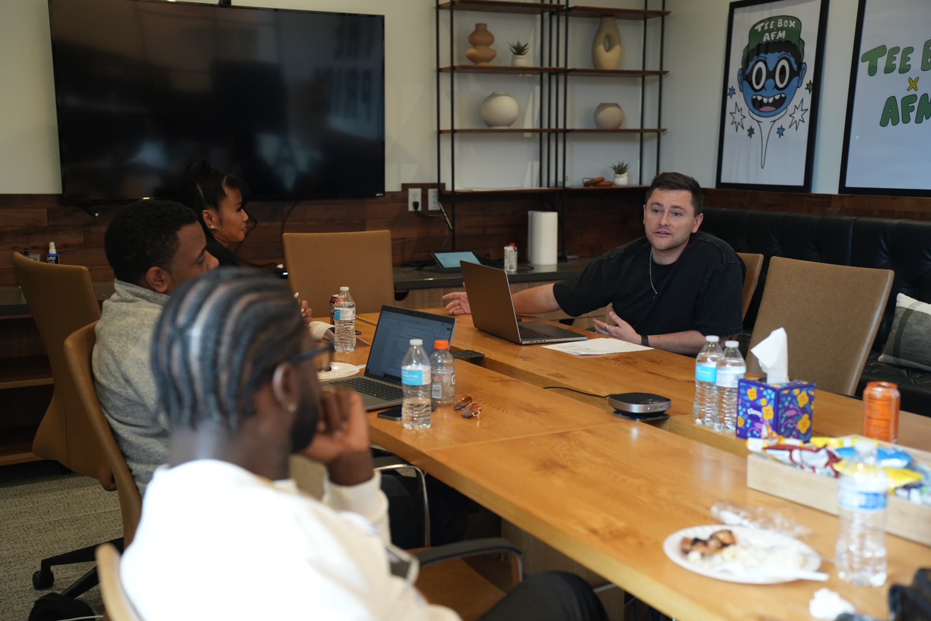 Coinlete team in a strategy meeting around a conference table